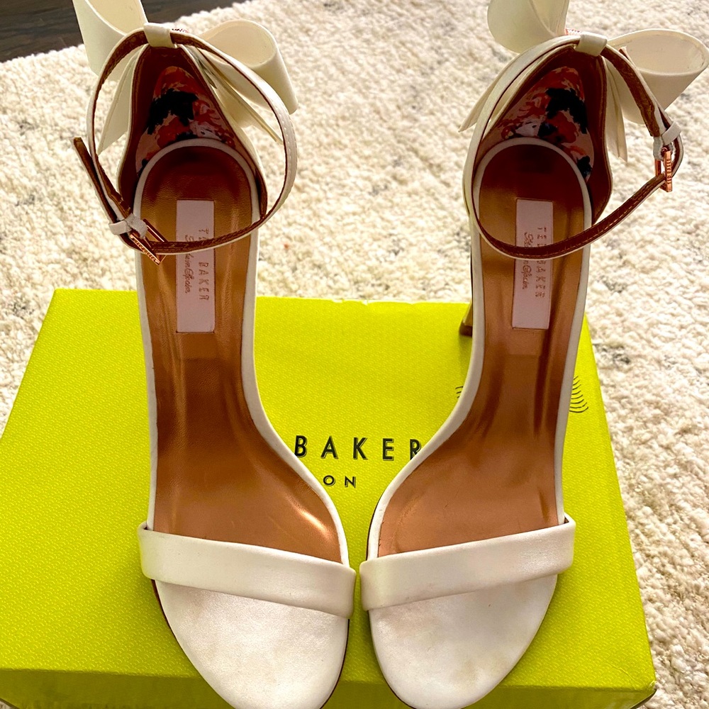 White Ted Baker Heels